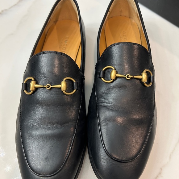 Gucci Jordaan Black Loafer size 37.5 - Picture 1 of 10